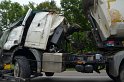 LKW umgestuerzt A 1 Rich Saarbruecken P268